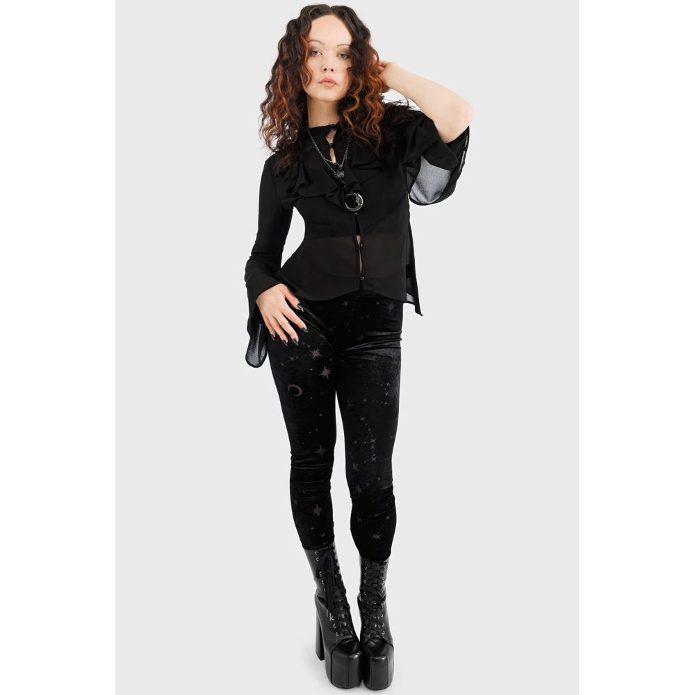 Killstar Night Coil Maxi Jurk Zwart